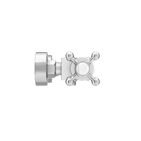 Chatsworth Traditional Crosshead Shower Bar Valve + 200mm Overhead Shower 5 Chatsworth Traditional Crosshead Shower Bar Valve + 200mm Overhead Shower - Image 5