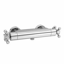 Chatsworth Traditional Crosshead Bottom Outlet Thermostatic Bar Shower Valve