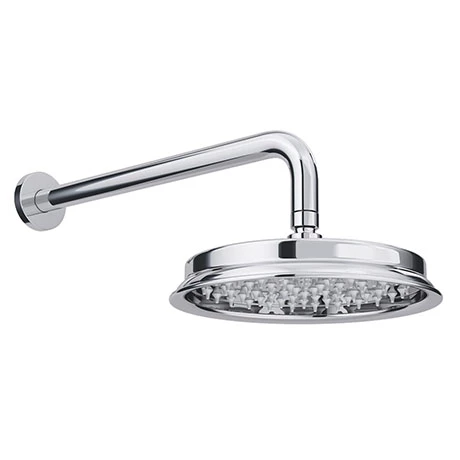 Chatsworth Traditional 8" AirTec Shower Head & Wall Mounted Arm 1 Chatsworth Traditional 8" AirTec Shower Head & Wall Mounted Arm
