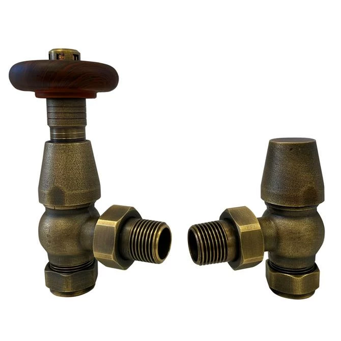 Chatsworth Traditional Rustic Brass Thermostatic Radiator Valve - Energy Saving 1 Chatsworth Traditional Rustic Brass Thermostatic Radiator Valve - Energy Saving