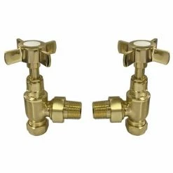 Chatsworth Brushed Brass Angled Traditional Radiator Valves 5 Chatsworth Brushed Brass Angled Traditional Radiator Valves -Chatsworth Shop BB KES TRV d2a 460