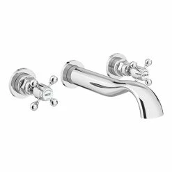 Chatsworth 1928 Traditional Wall Mounted Crosshead Basin Mixer Tap