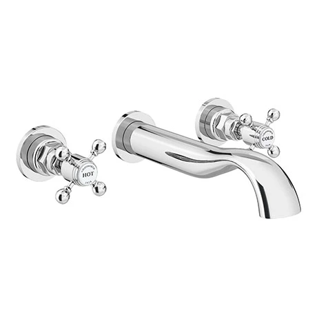 Chatsworth 1928 Traditional Wall Mounted Crosshead Basin Mixer Tap 1 Chatsworth 1928 Traditional Wall Mounted Crosshead Basin Mixer Tap