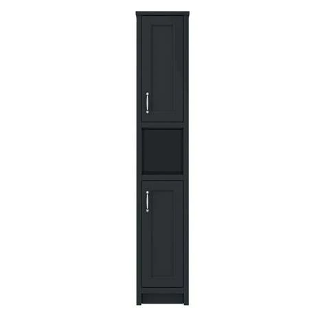 Chatsworth Traditional Graphite Tall Cabinet 4 Chatsworth Traditional Graphite Tall Cabinet - Image 4