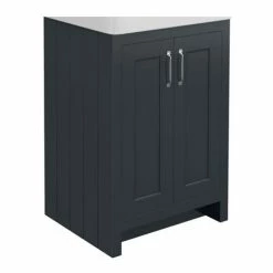 Chatsworth 560mm Graphite Vanity Cabinet (excluding Basin)
