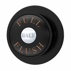 Chatsworth Traditional Dual Flush Push Button - Black