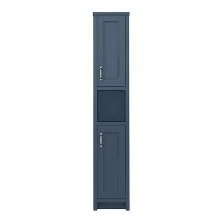 Chatsworth Traditional Blue Tall Cabinet 3 Chatsworth Traditional Blue Tall Cabinet - Image 3