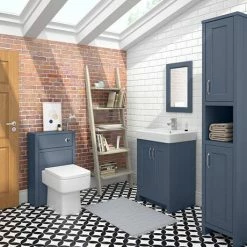 Chatsworth 500mm Traditional Blue Toilet Unit Only 5 Chatsworth 500mm Traditional Blue Toilet Unit Only -Chatsworth Shop BLUDANWC d3 460