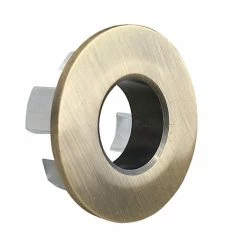 Chatsworth Brushed Antique Brass Basin Overflow Cover Insert Hole Trim