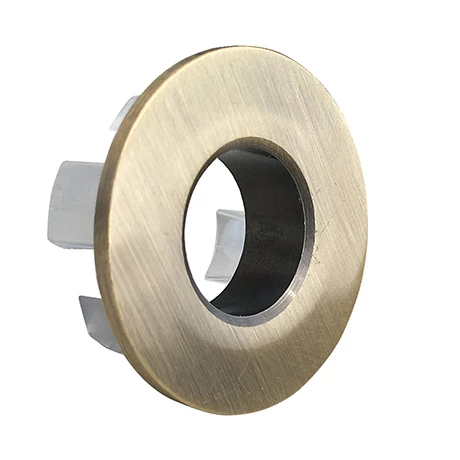 Chatsworth Brushed Antique Brass Basin Overflow Cover Insert Hole Trim 1 Chatsworth Brushed Antique Brass Basin Overflow Cover Insert Hole Trim