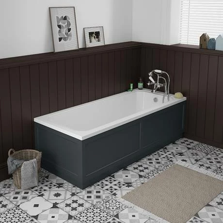 Chatsworth Graphite 1800 Traditional Front Bath Panel 2 Chatsworth Graphite 1800 Traditional Front Bath Panel - Image 2