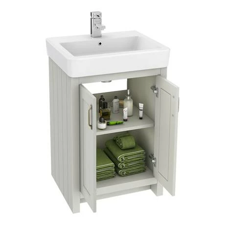 Chatsworth 3-Piece Traditional Grey Bathroom Suite 2 Chatsworth 3-Piece Traditional Grey Bathroom Suite - Image 2
