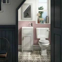 Chatsworth Traditional Grey Small Vanity - 400mm Wide -Chatsworth Shop C400GRY nd4 460