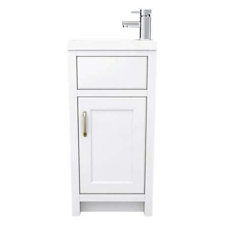 Chatsworth Traditional White Small Vanity - 400mm Wide 5 Chatsworth Traditional White Small Vanity - 400mm Wide - Image 5