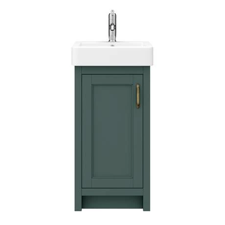 Chatsworth Traditional Green Vanity - 425mm Wide 3 Chatsworth Traditional Green Vanity - 425mm Wide - Image 3