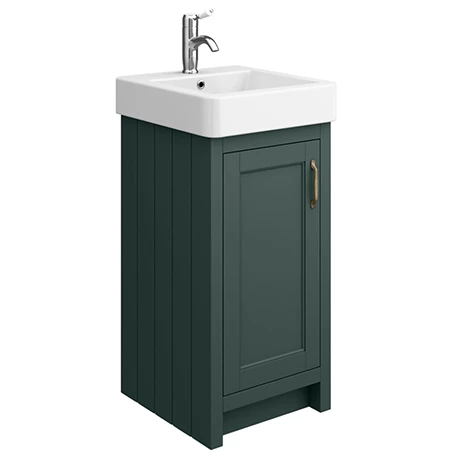 Chatsworth Traditional Green Vanity - 425mm Wide 1 Chatsworth Traditional Green Vanity - 425mm Wide