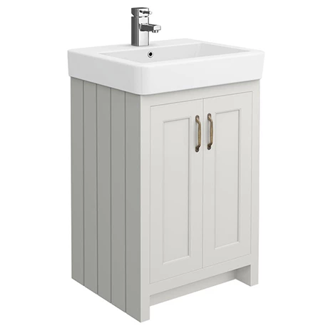 Chatsworth Traditional Grey Vanity - 560mm Wide 1 Chatsworth Traditional Grey Vanity - 560mm Wide