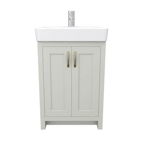 Chatsworth Traditional Grey Vanity - 560mm Wide 6 Chatsworth Traditional Grey Vanity - 560mm Wide - Image 6