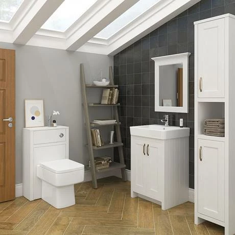 Chatsworth Traditional White Vanity - 560mm Wide 4 Chatsworth Traditional White Vanity - 560mm Wide - Image 4