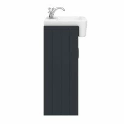 Chatsworth Traditional Graphite Semi-Recessed Vanity - 600mm Wide -Chatsworth Shop C600SRBLK D5 460