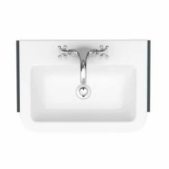 Chatsworth Traditional Graphite Semi-Recessed Vanity - 600mm Wide -Chatsworth Shop C600SRBLK D6 460