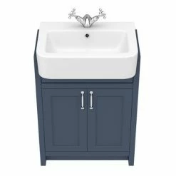 Chatsworth Traditional Blue Semi-Recessed Vanity - 600mm Wide 10 Chatsworth Traditional Blue Semi-Recessed Vanity - 600mm Wide -Chatsworth Shop C600SRBLU D3 460