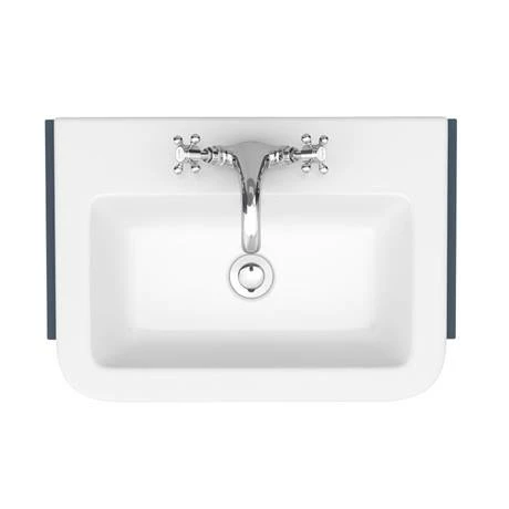 Chatsworth Traditional Blue Semi-Recessed Vanity - 600mm Wide 7 Chatsworth Traditional Blue Semi-Recessed Vanity - 600mm Wide - Image 7