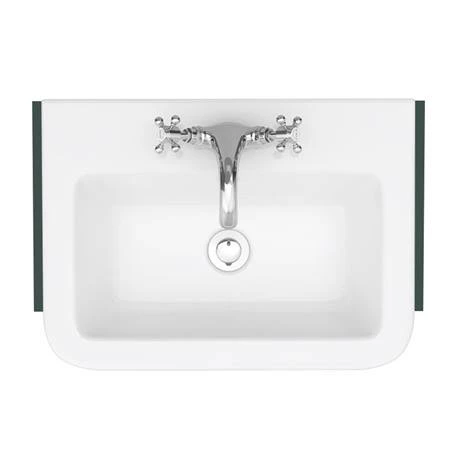 Chatsworth Traditional Green Semi-Recessed Vanity - 600mm Wide 2 Chatsworth Traditional Green Semi-Recessed Vanity - 600mm Wide - Image 2