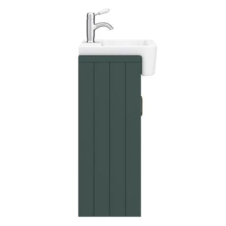 Chatsworth Traditional Green Semi-Recessed Vanity - 600mm Wide 4 Chatsworth Traditional Green Semi-Recessed Vanity - 600mm Wide - Image 4