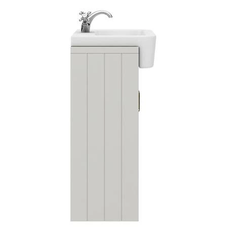 Chatsworth Traditional Grey Semi-Recessed Vanity - 600mm Wide 6 Chatsworth Traditional Grey Semi-Recessed Vanity - 600mm Wide - Image 6