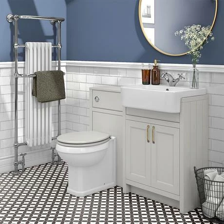 Chatsworth Traditional Grey Semi-Recessed Vanity - 600mm Wide 2 Chatsworth Traditional Grey Semi-Recessed Vanity - 600mm Wide - Image 2