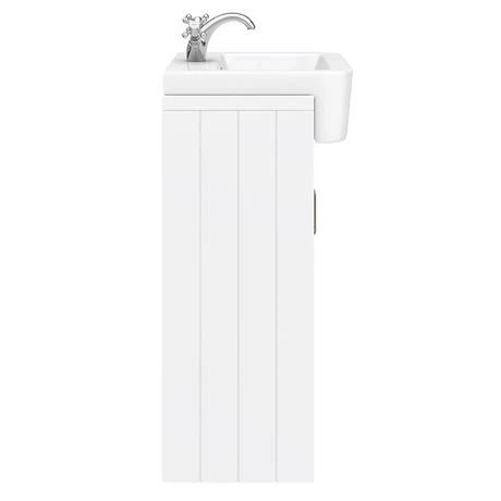 Chatsworth Traditional White Semi-Recessed Vanity - 600mm Wide 6 Chatsworth Traditional White Semi-Recessed Vanity - 600mm Wide - Image 6