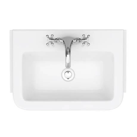 Chatsworth Traditional White Semi-Recessed Vanity - 600mm Wide 7 Chatsworth Traditional White Semi-Recessed Vanity - 600mm Wide - Image 7