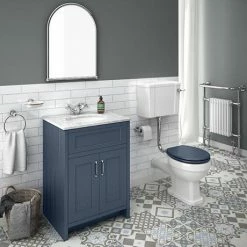 Chatsworth Blue 610mm Vanity With White Marble Basin Top 8 Chatsworth Blue 610mm Vanity With White Marble Basin Top -Chatsworth Shop C610BLU WHT n d4 460