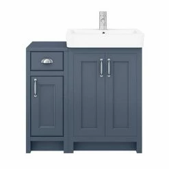 Chatsworth Traditional Blue 560mm Vanity Sink + 300mm Cupboard Unit 10 Chatsworth Traditional Blue 560mm Vanity Sink + 300mm Cupboard Unit -Chatsworth Shop C825BLU n d4 460