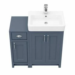 Chatsworth Traditional Blue 560mm Vanity Sink + 300mm Cupboard Unit 11 Chatsworth Traditional Blue 560mm Vanity Sink + 300mm Cupboard Unit -Chatsworth Shop C825BLU n d5 460