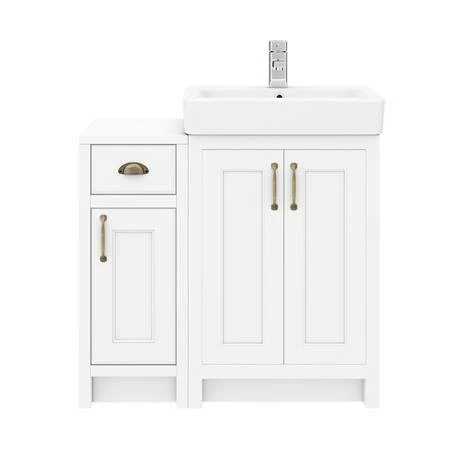 Chatsworth Traditional White 560mm Vanity Sink + 300mm Cupboard Unit 6 Chatsworth Traditional White 560mm Vanity Sink + 300mm Cupboard Unit - Image 6