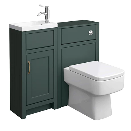 Chatsworth Traditional Cloakroom Vanity Unit Suite - Green 1 Chatsworth Traditional Cloakroom Vanity Unit Suite - Green