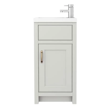 Chatsworth Traditional Cloakroom Vanity Unit Suite - Grey 6 Chatsworth Traditional Cloakroom Vanity Unit Suite - Grey - Image 6