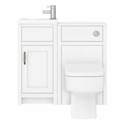 Chatsworth Traditional Cloakroom Vanity Unit Suite - White -Chatsworth Shop C900WHT n d1 460