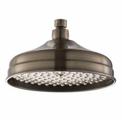 Chatsworth 1928 Antique Brass Exposed Valve Incl. Rigid Riser Kit, Diverter, 8" Rose + Handset -Chatsworth Shop CABPK02 d3 460