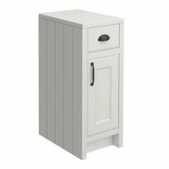 Chatsworth Traditional Grey Double Basin Vanity + Cupboard Combination Unit With Matt Black Handles 7 Chatsworth Traditional Grey Double Basin Vanity + Cupboard Combination Unit With Matt Black Handles -Chatsworth Shop CGRY142PKMB d3 460