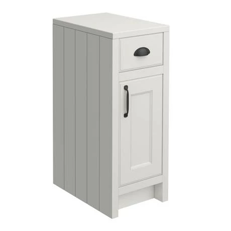 Chatsworth Traditional Grey Double Basin Vanity + Cupboard Combination Unit With Matt Black Handles 4 Chatsworth Traditional Grey Double Basin Vanity + Cupboard Combination Unit With Matt Black Handles - Image 4