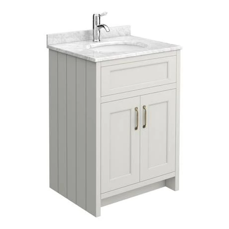 Chatsworth Grey White Marble 4-Piece Low Level Bathroom Suite 5 Chatsworth Grey White Marble 4-Piece Low Level Bathroom Suite - Image 5