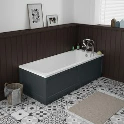 Chatsworth Graphite 1700 X 700 Single Ended Bath + Panels