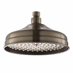 Alternative view of Chatsworth Antique Brass 8" Apron Rose Shower Head With Arm