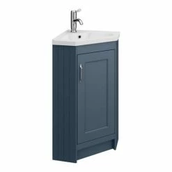 Chatsworth Traditional Blue Corner Vanity Unit -Chatsworth Shop CHATCRNBLU d4 460