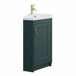 Chatsworth Traditional Green Corner Vanity Unit 7 Chatsworth Traditional Green Corner Vanity Unit -Chatsworth Shop CHATCRNGRN d3 460