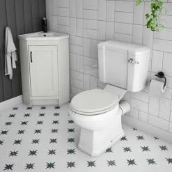 Chatsworth Traditional Grey Corner Vanity Unit With Matt Black Handle 6 Chatsworth Traditional Grey Corner Vanity Unit With Matt Black Handle -Chatsworth Shop CHATCRNGRYMB d2 460