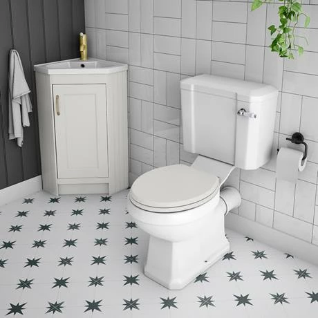 Chatsworth Traditional Grey Corner Vanity Unit 3 Chatsworth Traditional Grey Corner Vanity Unit - Image 3
